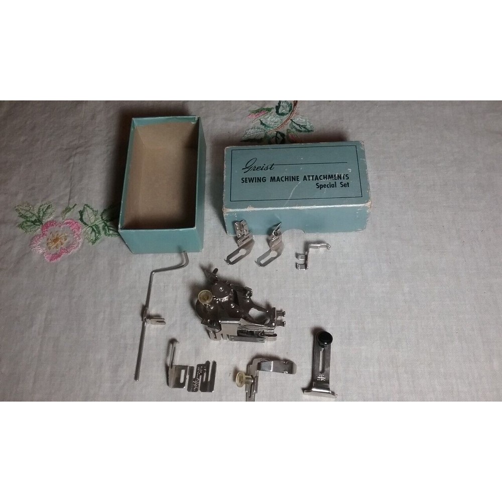 Vintage Greist Sewing Machine Attachments Special Set